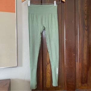 Gymshark Power Down Leggings Sage Green Small